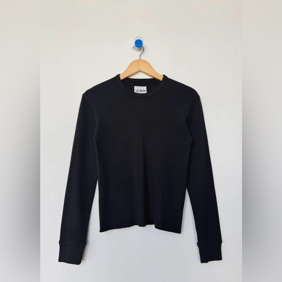 Le Bon Shoppe Pointelle long sleeve tee - Picture 2 of 2